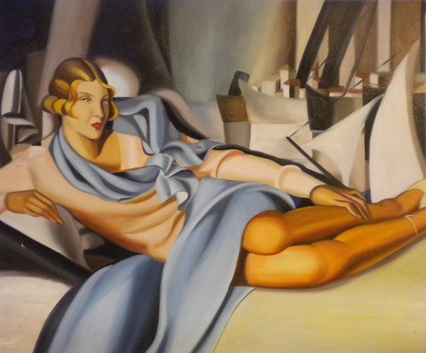 store falso d'autore portrait Arlette Boucard di Tamara de Lempicka
